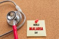 World MALARIA day April 25, Healthcare and medical concept. Royalty Free Stock Photo