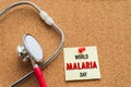 World MALARIA day April 25, Healthcare and medical concept. Royalty Free Stock Photo