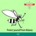 World malaria day cartoon design illustration 10