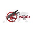 World Malaria Day Vector Illustration Royalty Free Stock Photo