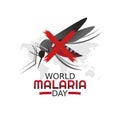 World Malaria Day Vector Illustration Royalty Free Stock Photo