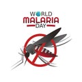 World Malaria Day Vector Illustration Royalty Free Stock Photo