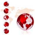World map, 3D globe series Royalty Free Stock Photo