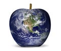 World map apple environment
