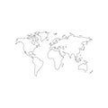 World map background simple design