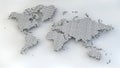 World map with binary numbers as texture Royalty Free Stock Photo