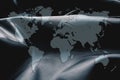 World map on business suit background Royalty Free Stock Photo