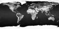 The World Map - BW