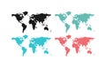 World map countries geography vector.