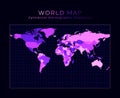 World Map. Cylindrical stereographic projection.