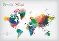 world map design. Vector illustration decorative design Royalty Free Stock Photo