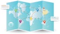 world map design. Vector illustration decorative design Royalty Free Stock Photo