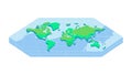 World Map Global Data. Information Visualization Icon, vector design Generative AI Royalty Free Stock Photo