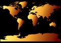 World Map Gold HD Royalty Free Stock Photo