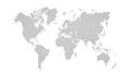 World map isolated on white background Royalty Free Stock Photo