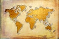 World map paint design art illustration