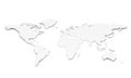 World Map. Paper Shape