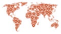 World Map Pattern of Guard Items
