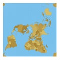 World Map. Peirce quincuncial projection.