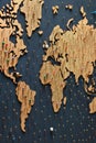 world map with pins marking famous landmarks