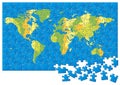 World map puzzle Royalty Free Stock Photo