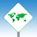 World Map sign