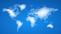World map of soap foam Royalty Free Stock Photo