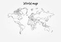 World map Vector globe template for website. Royalty Free Stock Photo