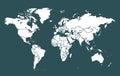 World map. Vector illustration