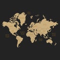 World map vector illustration.