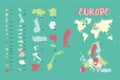 World map vector illustration