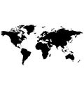 World Map Vector Image Illustration Royalty Free Stock Photo