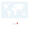 World map vector template Royalty Free Stock Photo