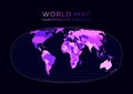 World Map. Waldo R. Tobler`s hyperelliptical.