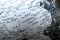 World maps, China. Black and white