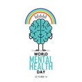 World Mental Health Day background