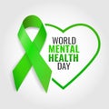 World Mental Health Day Royalty Free Stock Photo