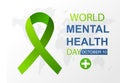 World mental health day Royalty Free Stock Photo