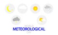 World meteorological day weather infographic