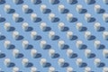 World Milk Day. Pattern on a blue background. A glass of milk. Pattern