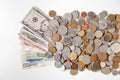 World money and coins Royalty Free Stock Photo