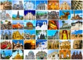 World Monuments Collage Royalty Free Stock Photo