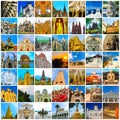 World Monuments Collage Royalty Free Stock Photo