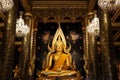 The world most beautiful golden buddha statue. Royalty Free Stock Photo