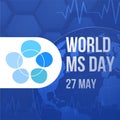World MS day concept. Multiple sclerosis treatment