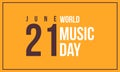 World music day style background vector art Royalty Free Stock Photo