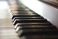 The black and white keys of an ancient jazz piano Royalty Free Stock Photo