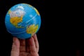 The World at My Fingertips Royalty Free Stock Photo