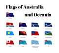 All national waving flags from all over the world.