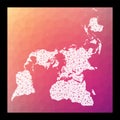 World network map.